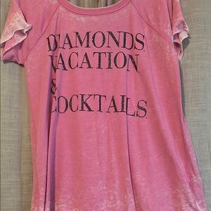 Trendy Pink Graphic Tee